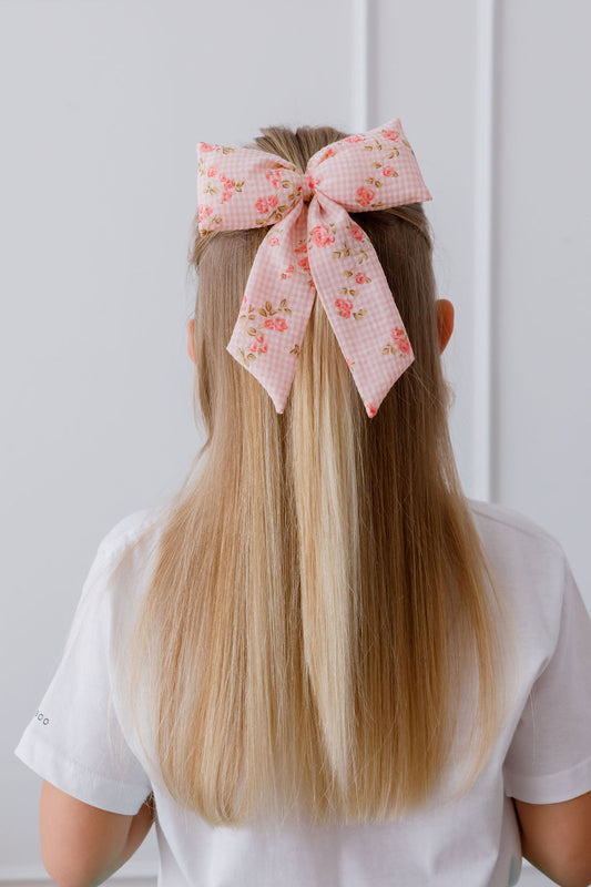Vichy Floral Hair Bow