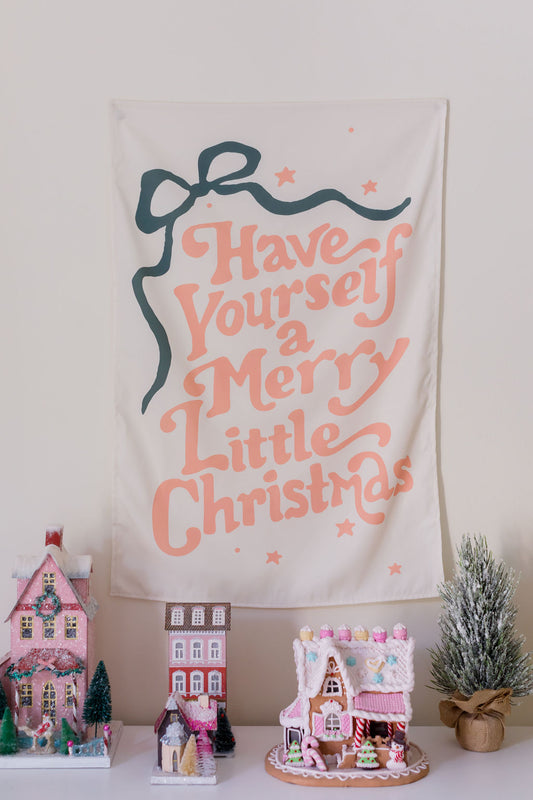 Have yourself a merry little Christmas bow banner