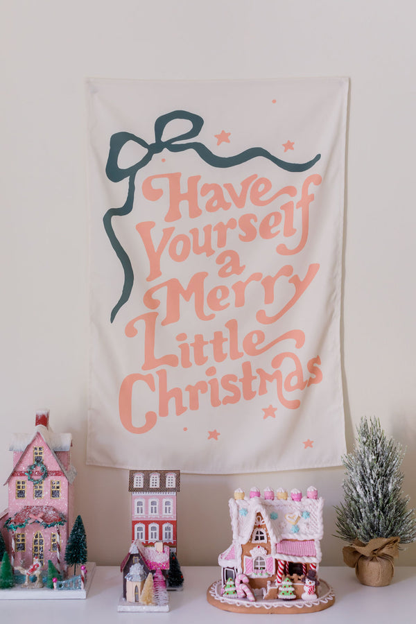 Have yourself a merry little Christmas bow banner