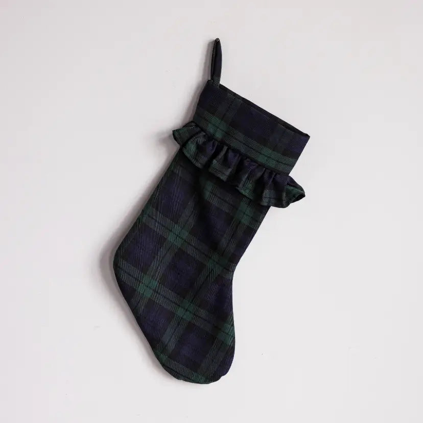 Green Plaid Stocking